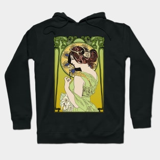 Pre-Raphaelite Girl 4 (green) Hoodie